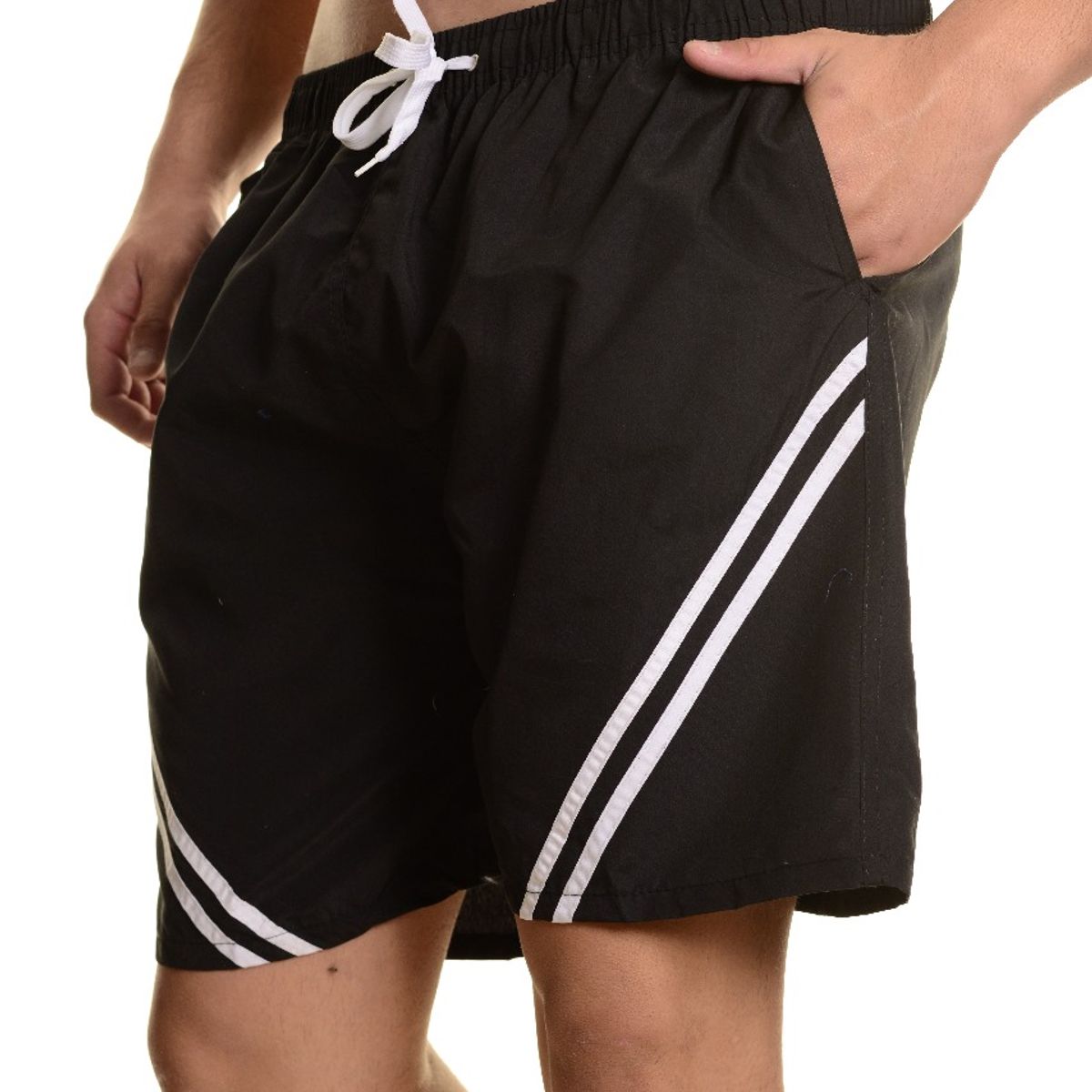 LIKE SHOP - Traje De Baño Hombre Forro Malla Líneas Diagonal 201