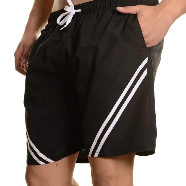 LIKE SHOP - Traje De Baño Hombre Forro Malla Líneas Diagonal 201