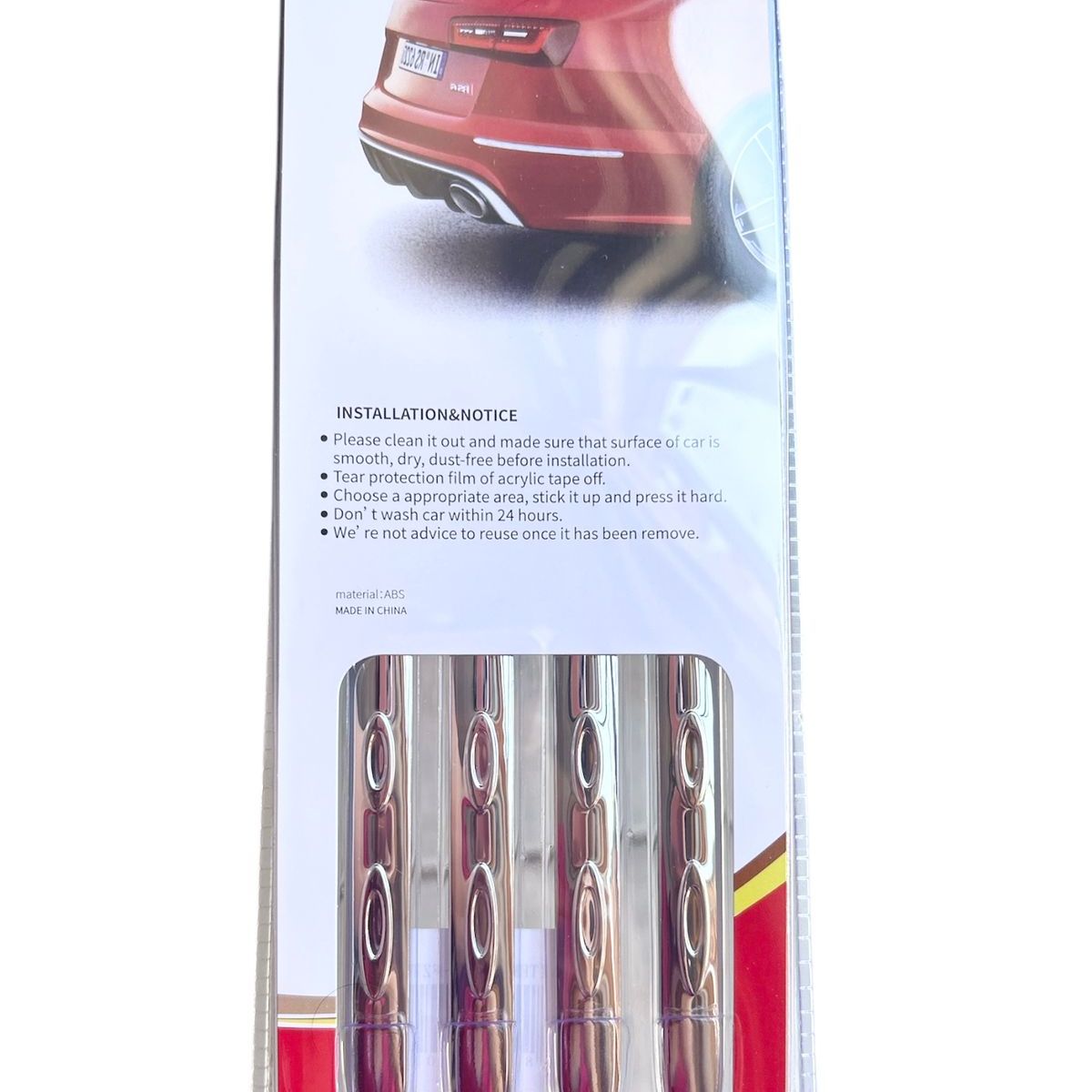 GENERICO - X4 Topes Antigolpes Goma Para Bumper Parachoques 40x1 Cm