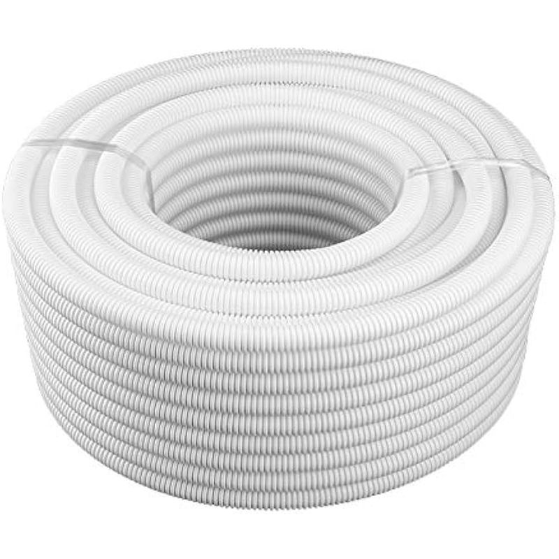 GENERICO - Tubo Conduit Corrugado Libre de Halogenos Gris 25mm Rollo 25mt