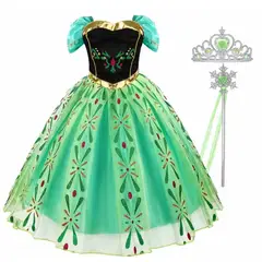 GENERICO - Disfraz Princesa Ana para niña talla 3 con accesorios