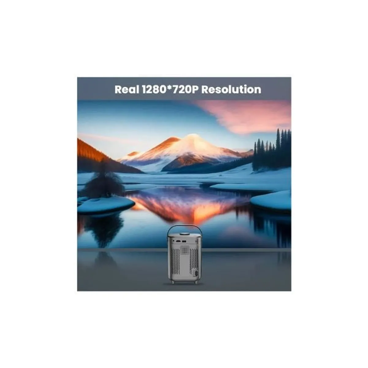 GENERICO - Mini Proyector Portátil Led 6k Bluetooth 5.0 Wifi My-7280