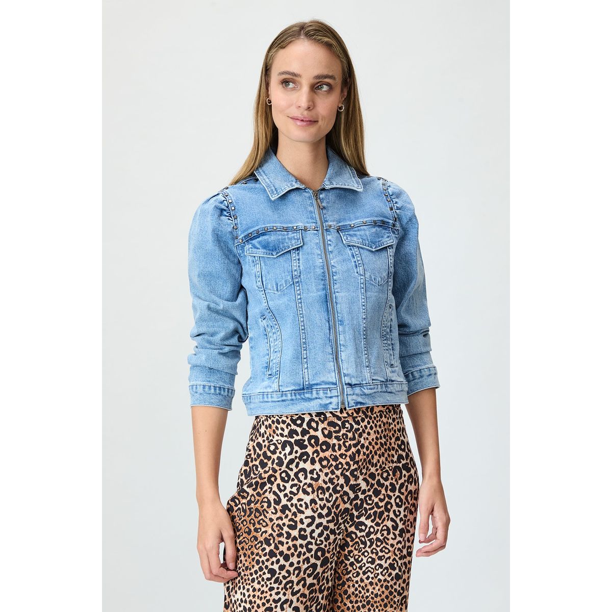 IO - Chaqueta Celeste Mujer Io