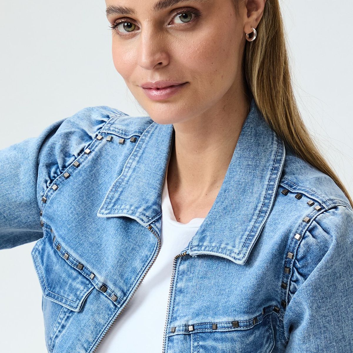 IO - Chaqueta Celeste Mujer Io