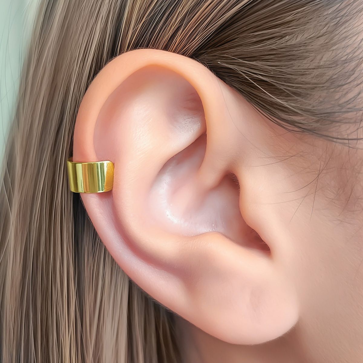COGGIOLA - Aro Bidu Liso Plano Enchapado Oro 18K