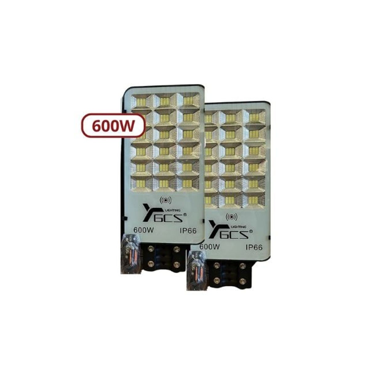 GENERICO - Pack 2 Lámpara De Panel Solar 600w Para Exterior Con Fotocelda