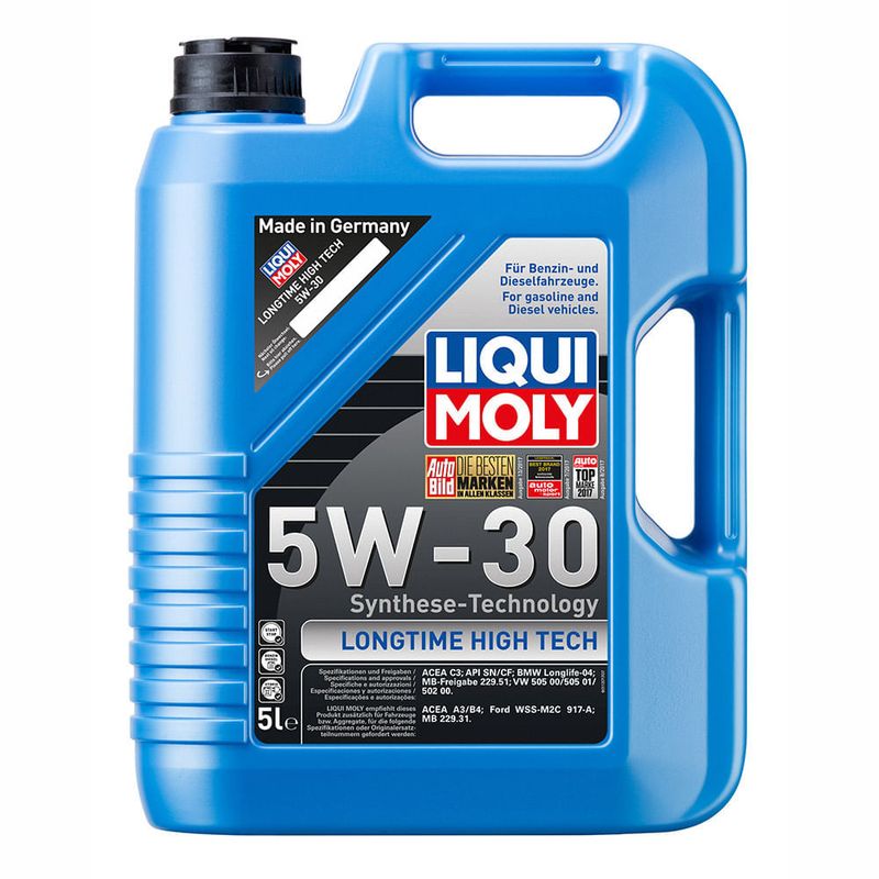 LIQUI MOLY - Aceite Sintético Liqui Moly Longtime High Tech 5W-30 5 Litros