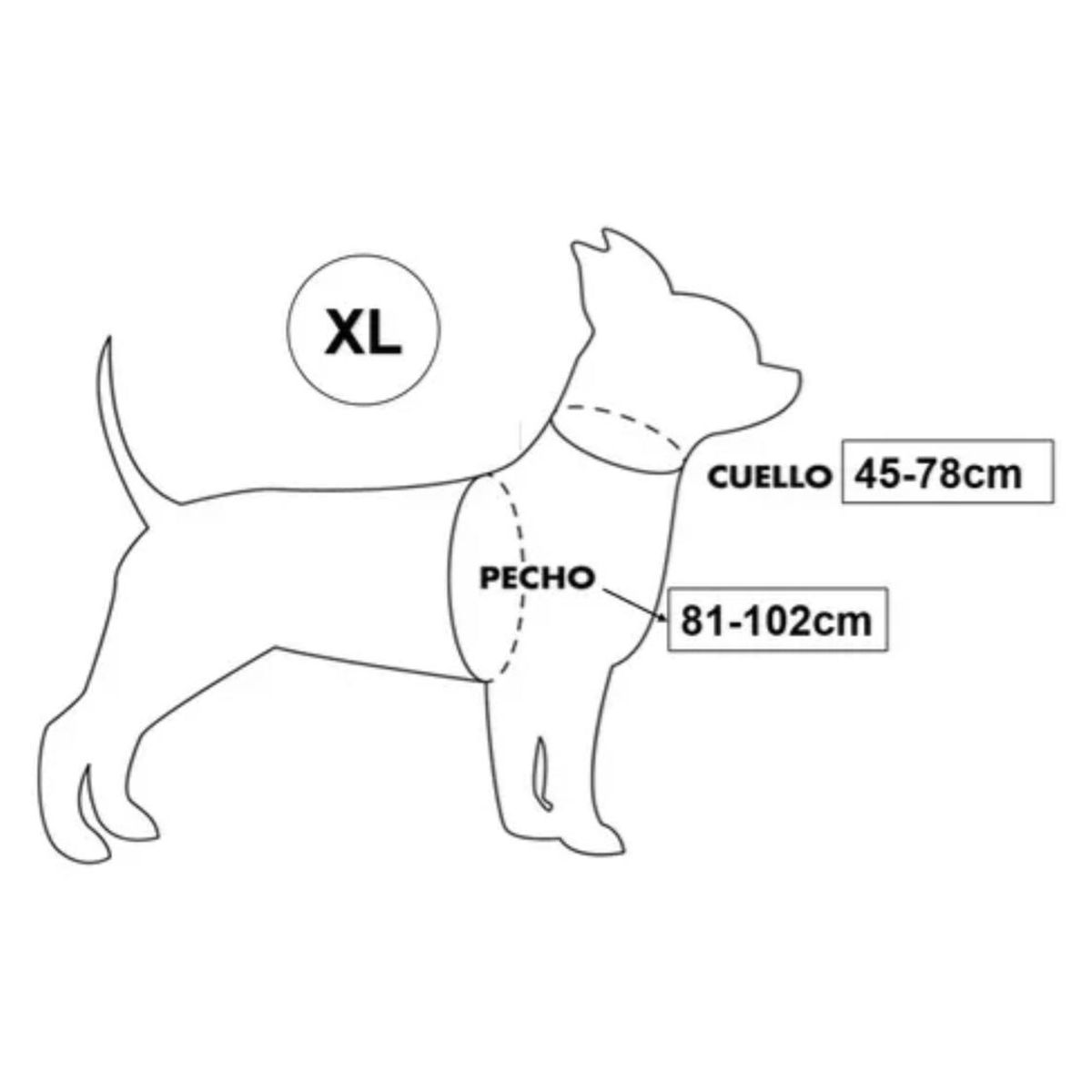 GENERICO - Arnes Pechera Reforzada Para perros Talla XL - Buen Amigo - Negro - xl