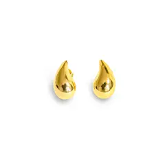 ANDREA COGGIOLA JOYAS - Aros Gota Adriana Enchapado Oro 18K