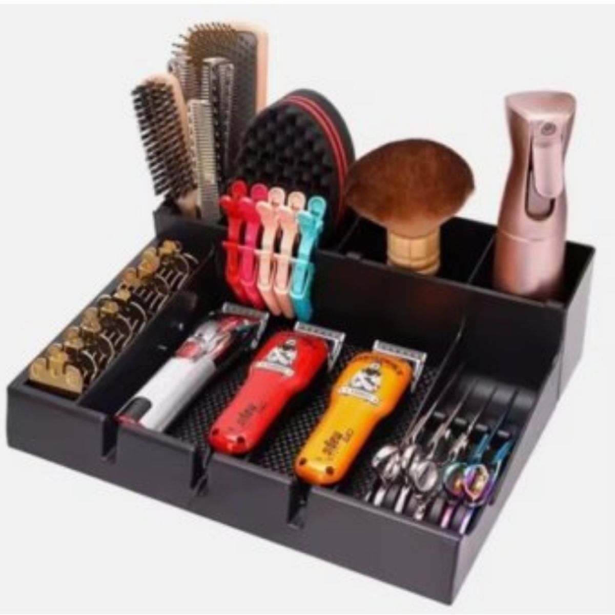 GENERICO - Caja De Almacenamiento Barber Clipper Tray Station