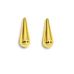 COGGIOLA - Aros Gota Estela Enchapado Oro 18K