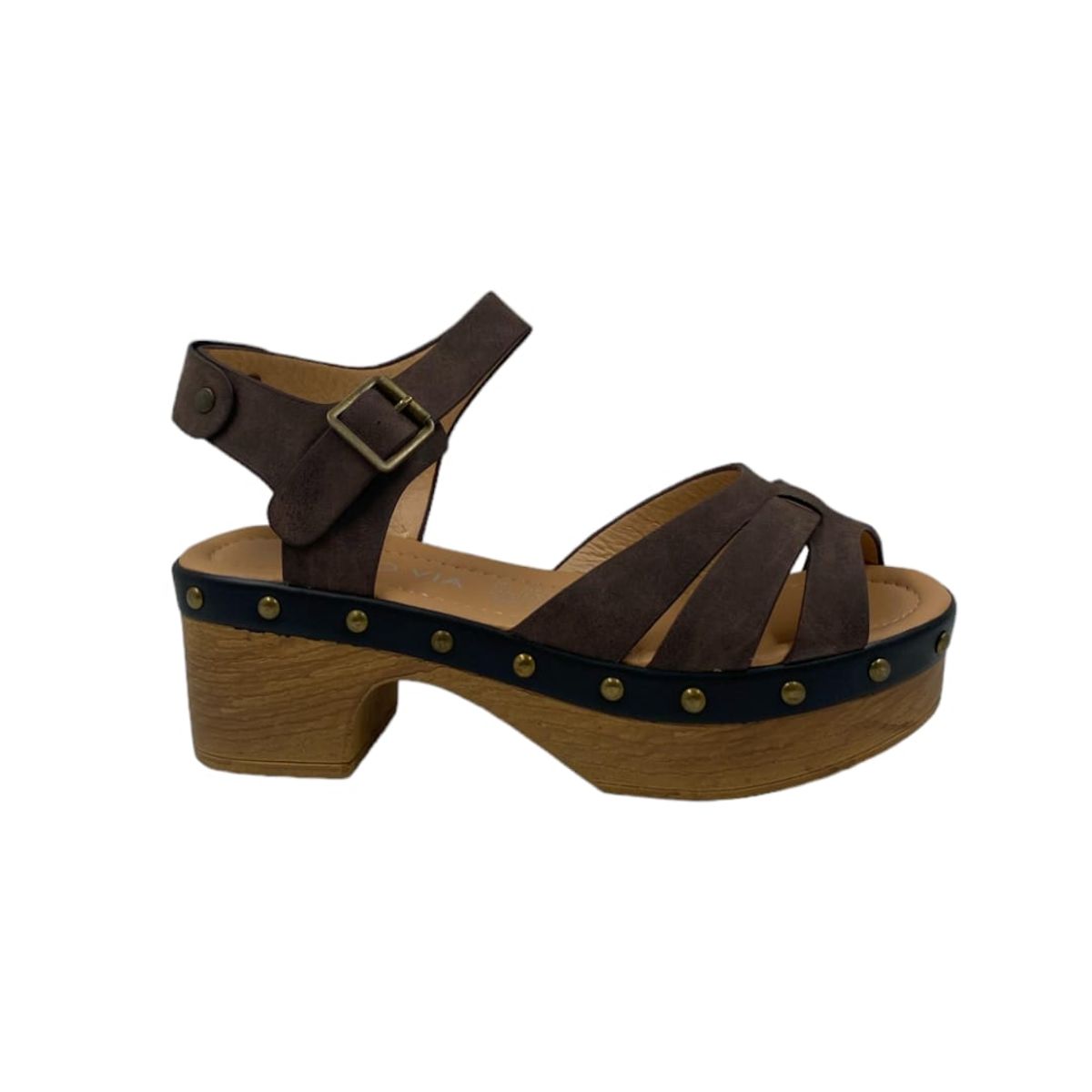 PAND G - Sandalia Café Plataforma Mujer