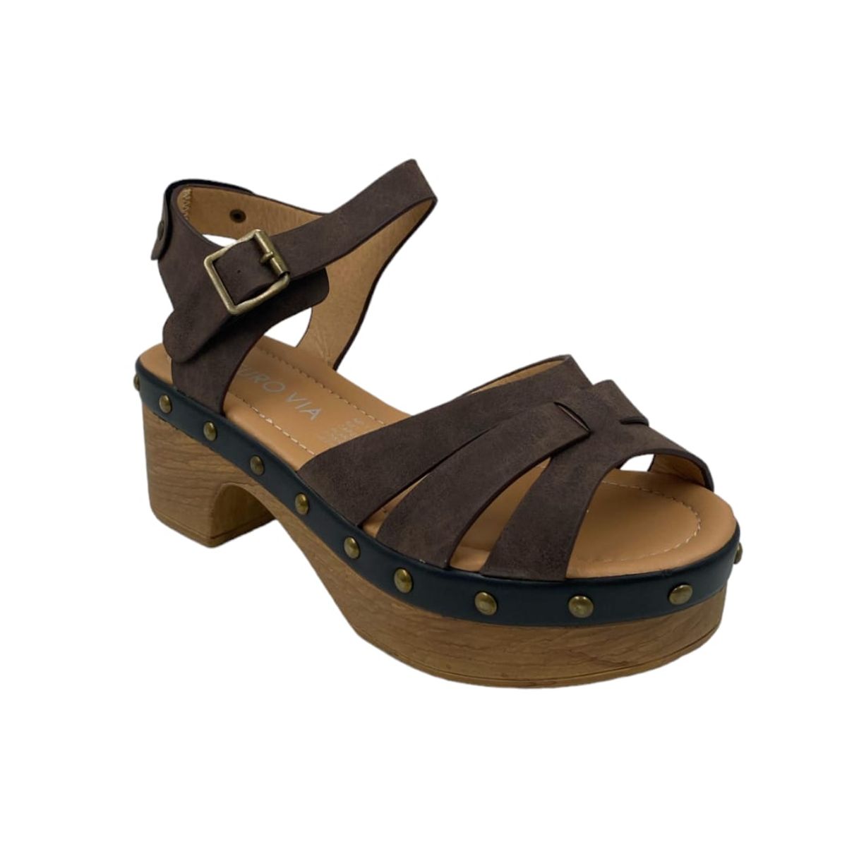 PAND G - Sandalia Café Plataforma Mujer