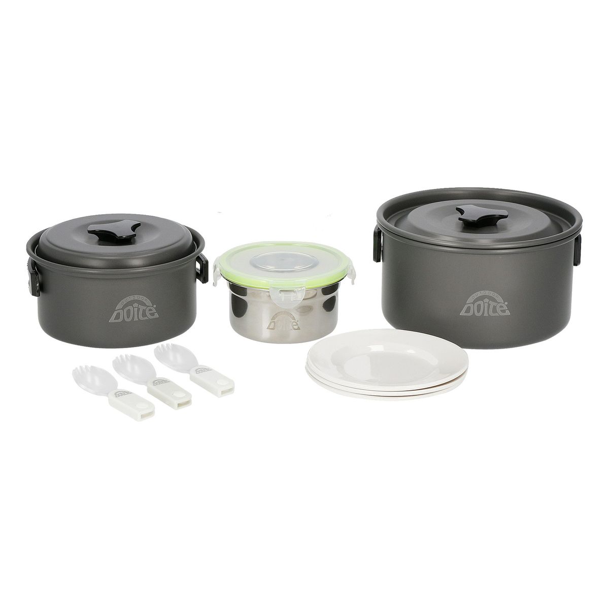 DOITE - Set Cocina Cooker 3 Personas Gris Doite