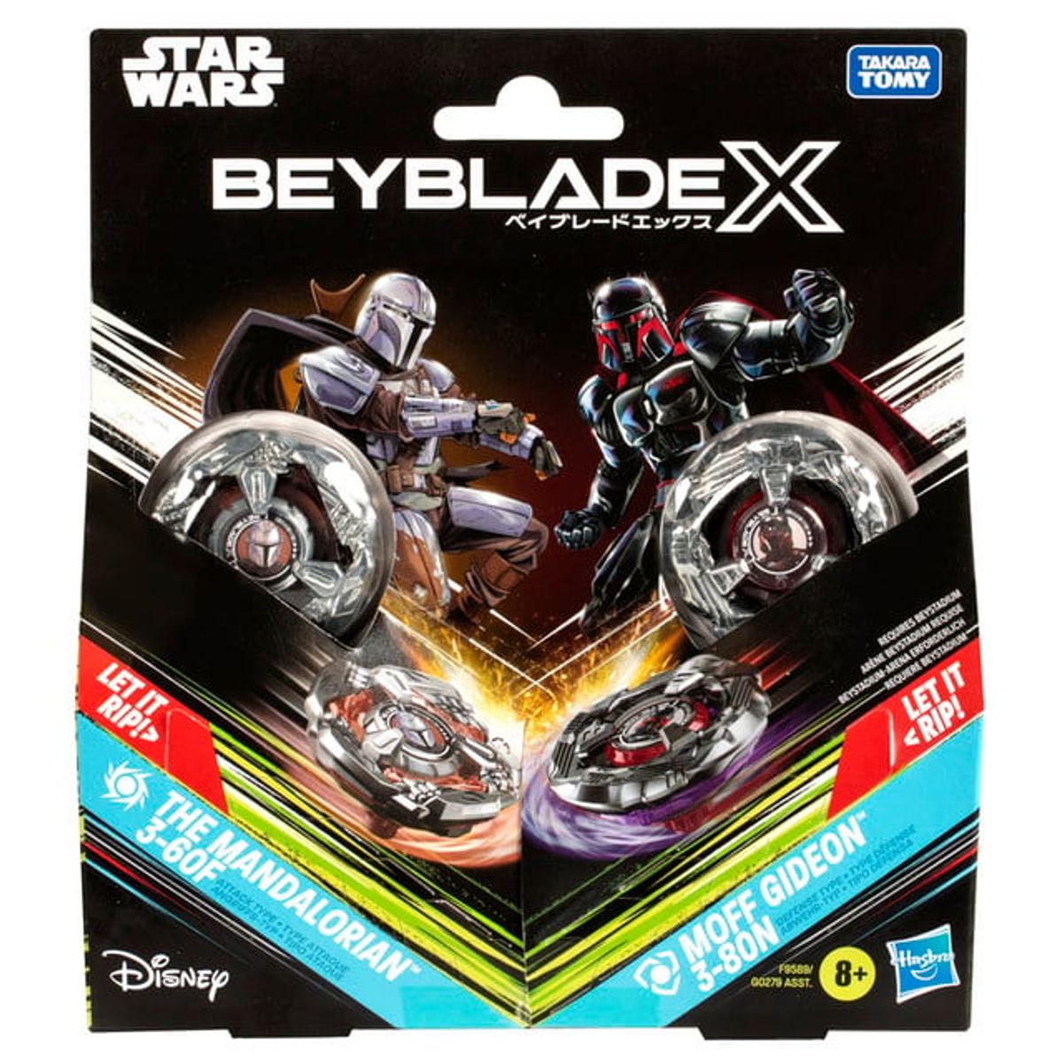 BEYBLADE - Trompo Beyblade X Star Wars The Mandalorian 3-60F vs Moff Gideon 3-80N