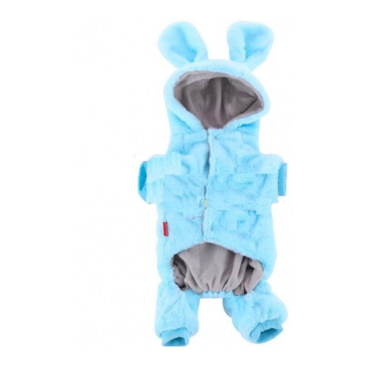 GENERICO - Ropa Polerón Enterito De Polar Con Capucha Para Perro - Azul - M