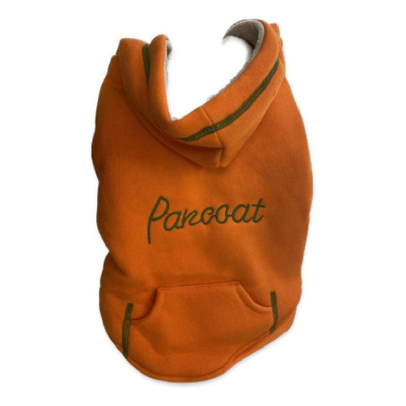 GENERICO - Ropa Polerón De Polar Con Capucha Para Perro - Naranja - M
