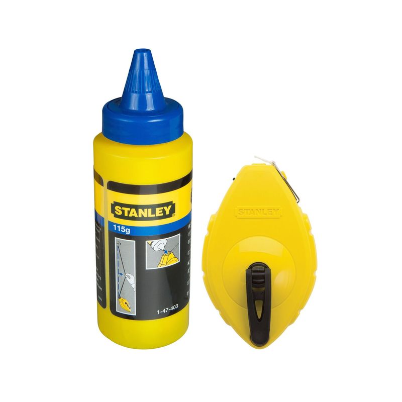 STANLEY - Tizador 30mts con tiza azul 115g STANLEY 47-440