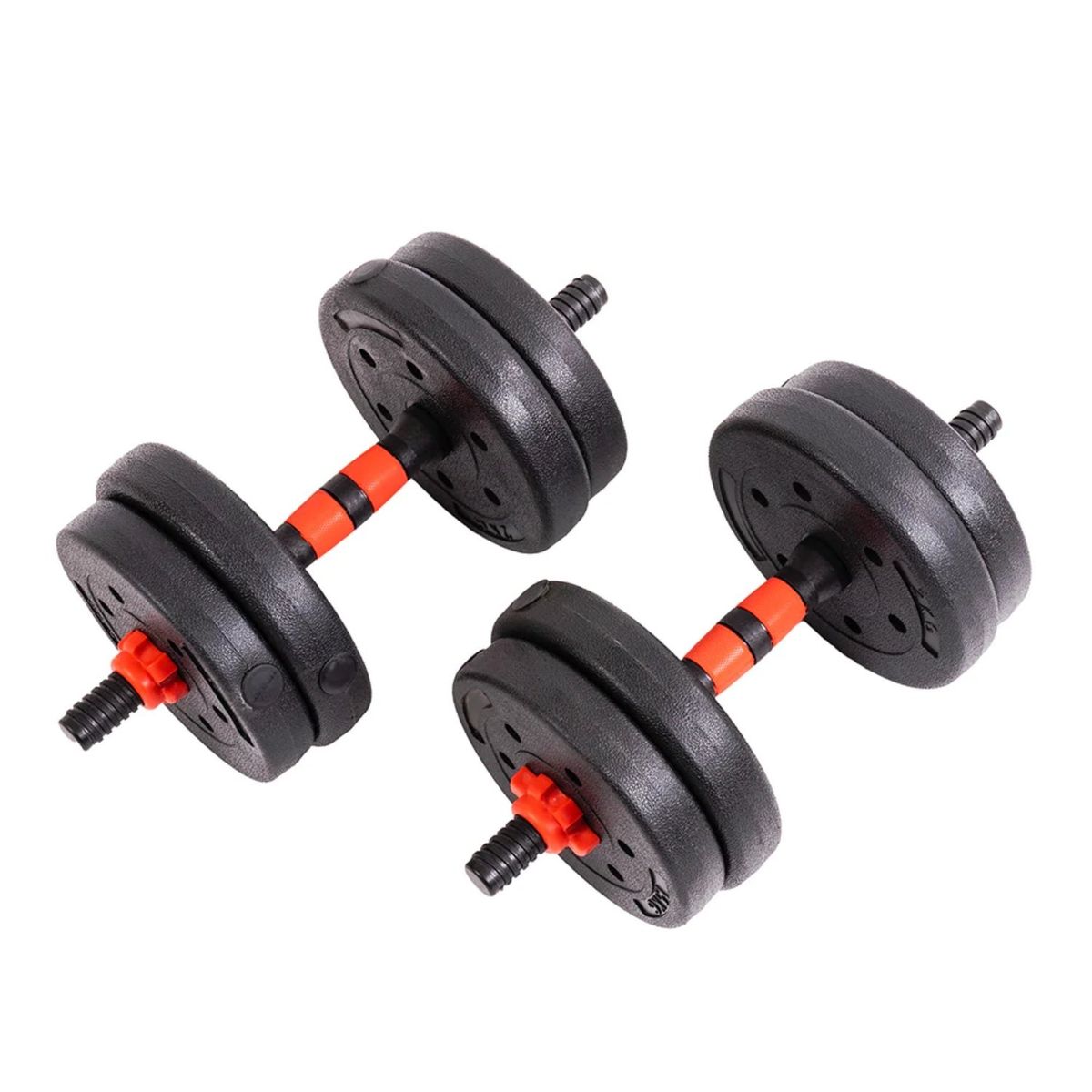 IMPORTCLICK - Set Mancuernas Barra Armable Ajustable Profesional 10 KG - Negro