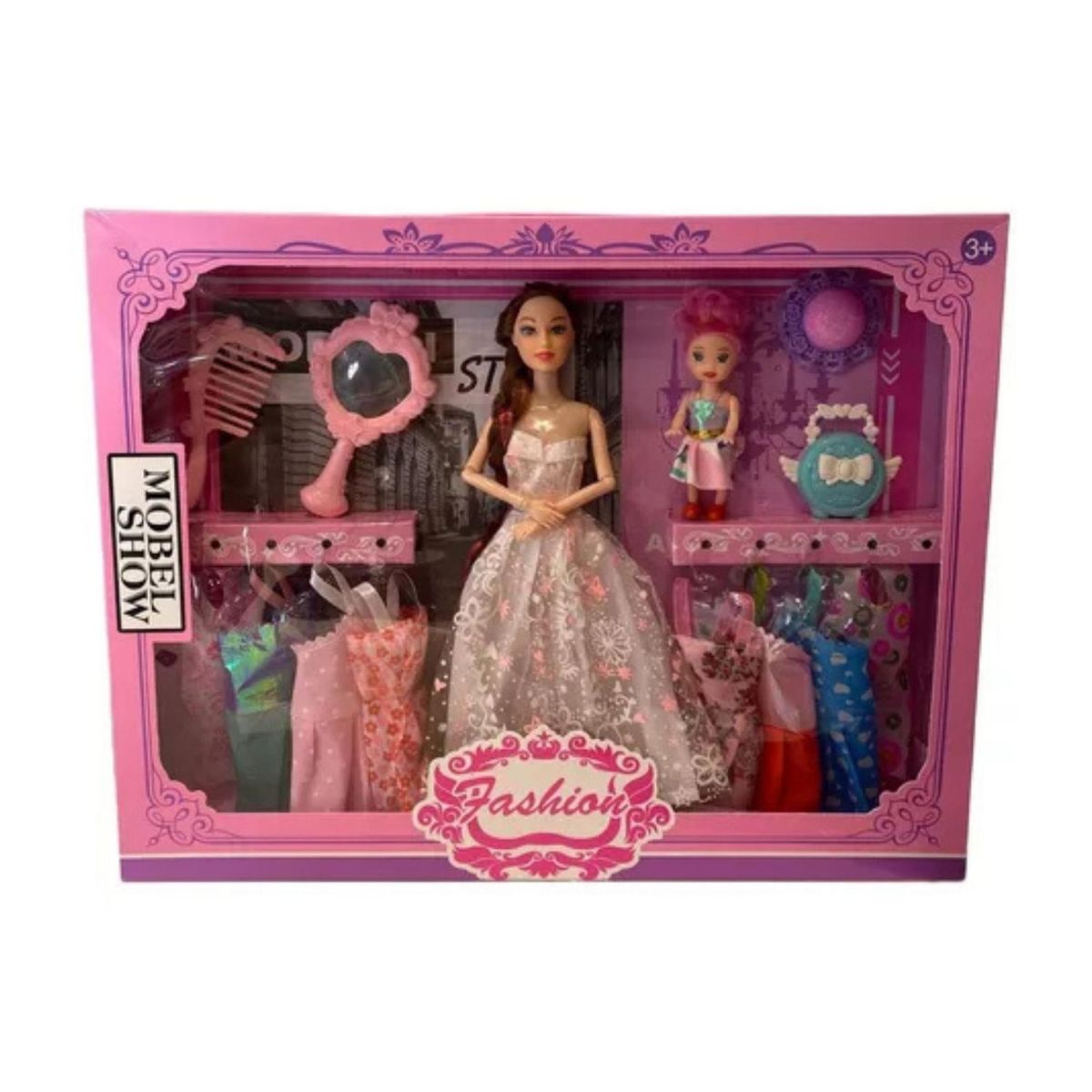 EKOI - Muñeca Armario Ropa Vestuario Niña Juguete Fashion