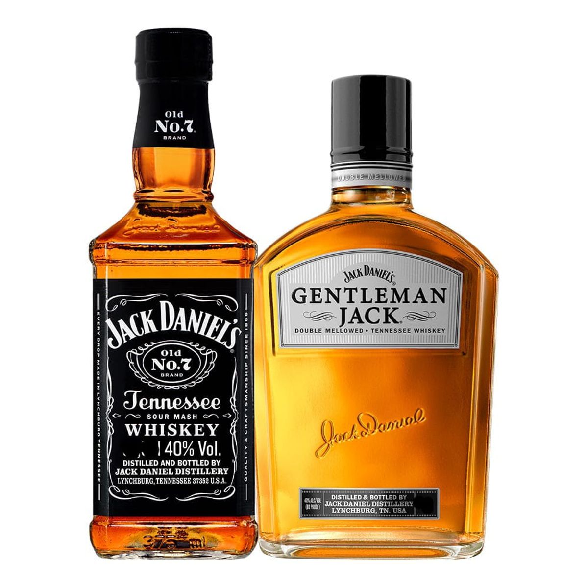 JACK DANIELS - Jack Daniels N°7 200 ml + Whisky Gentleman Jack 200ml