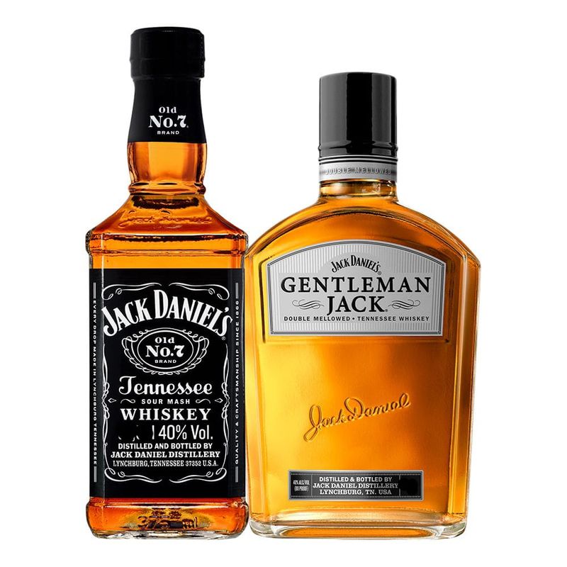 JACK DANIELS - Jack Daniels N°7 200 ml + Whisky Gentleman Jack 200ml