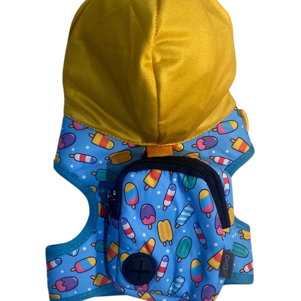 GENERICO - Arnes Para Perros Pequeños Con Mochila para Bolsas - Celeste - XS