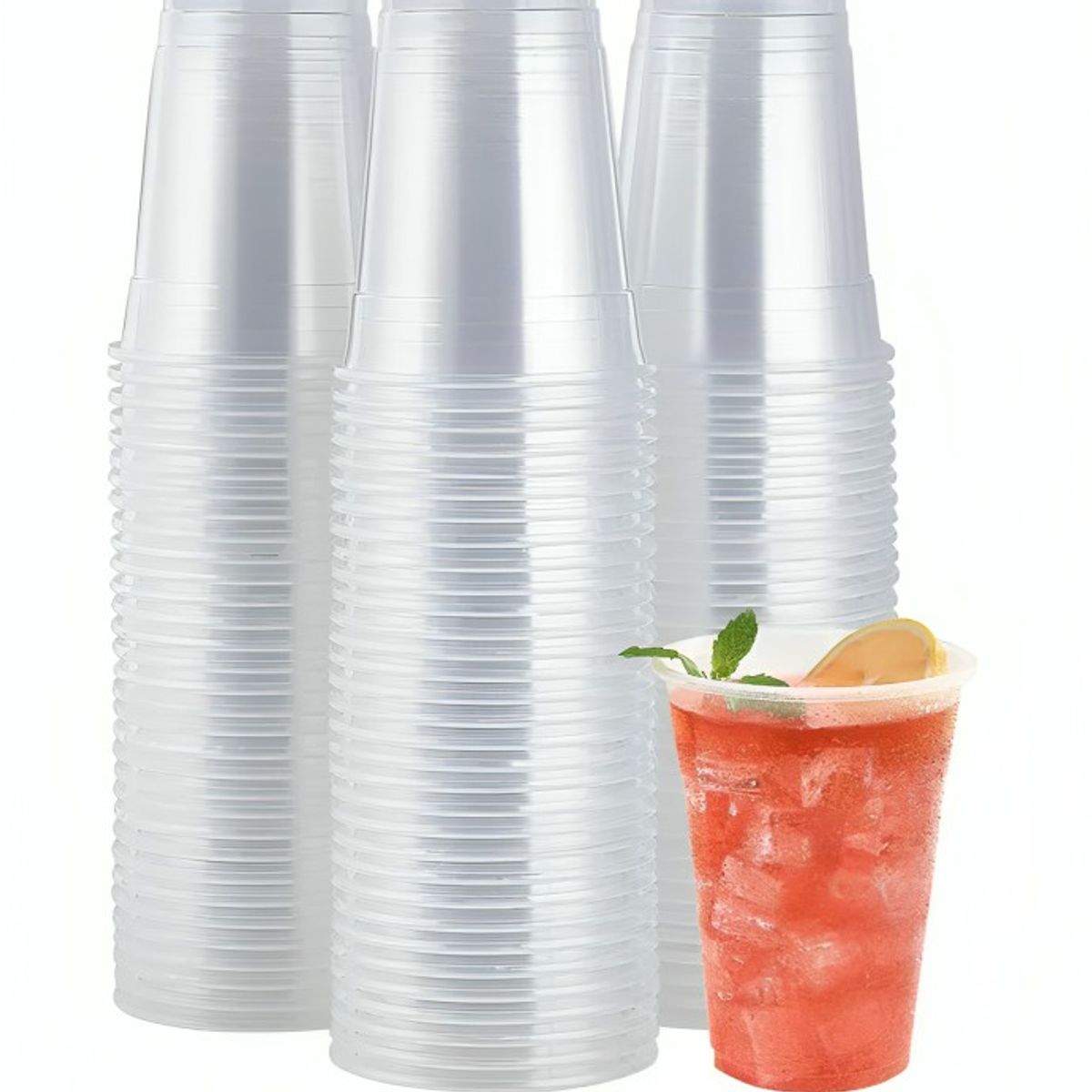 OEM - Vaso Plástico Transparente 500ml X 50 Unidades