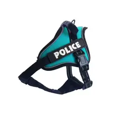 GENERICO - Arnes Pechera para perros reforzada police k9 talla L - Celeste - l