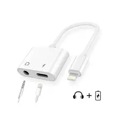 GENERICO - Adaptador Para iPhone De Audífonos Lightning Y 3.5 Mm Audio