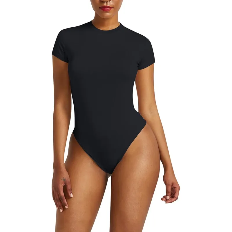 LIKE SHOP - Body Bambú Mujer Ajustable Manga Corta Elasticado Colores 711