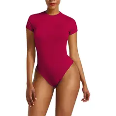 MPROPIA - Body Bambú Mujer Ajustable Manga Corta Elasticado Colores 711