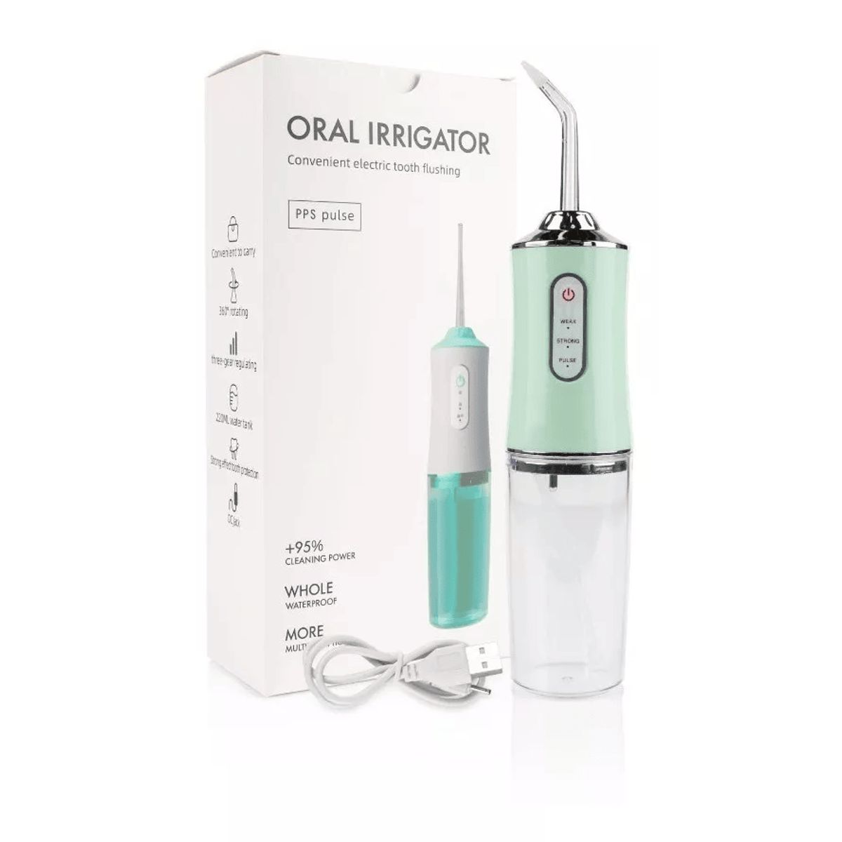 GENERICO - Irrigador Dental Manual Portatil Agua Pulse