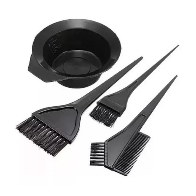 EKOI - Kit De Peluquería Pocillo + 3 Brochas Peluquería Teñir Pelo