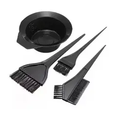 EKOI - Kit De Peluquería Pocillo + 3 Brochas Peluquería Teñir Pelo
