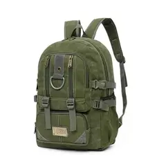 CARIBEE - Mochila Military Camuflada Casual Verde