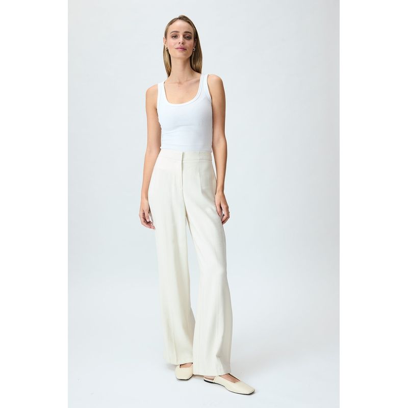 IO - Pantalon Beige Mujer Io