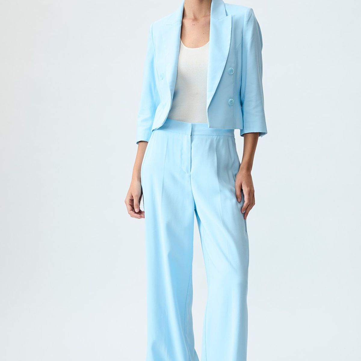 IO - Pantalon Celeste Mujer Io