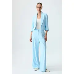 IO - Pantalon Celeste Mujer