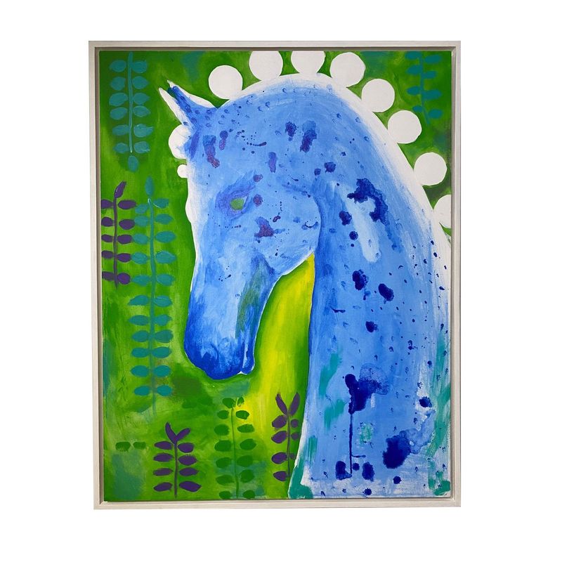 GENERICO - Cuadro decorativo caballo 90x70