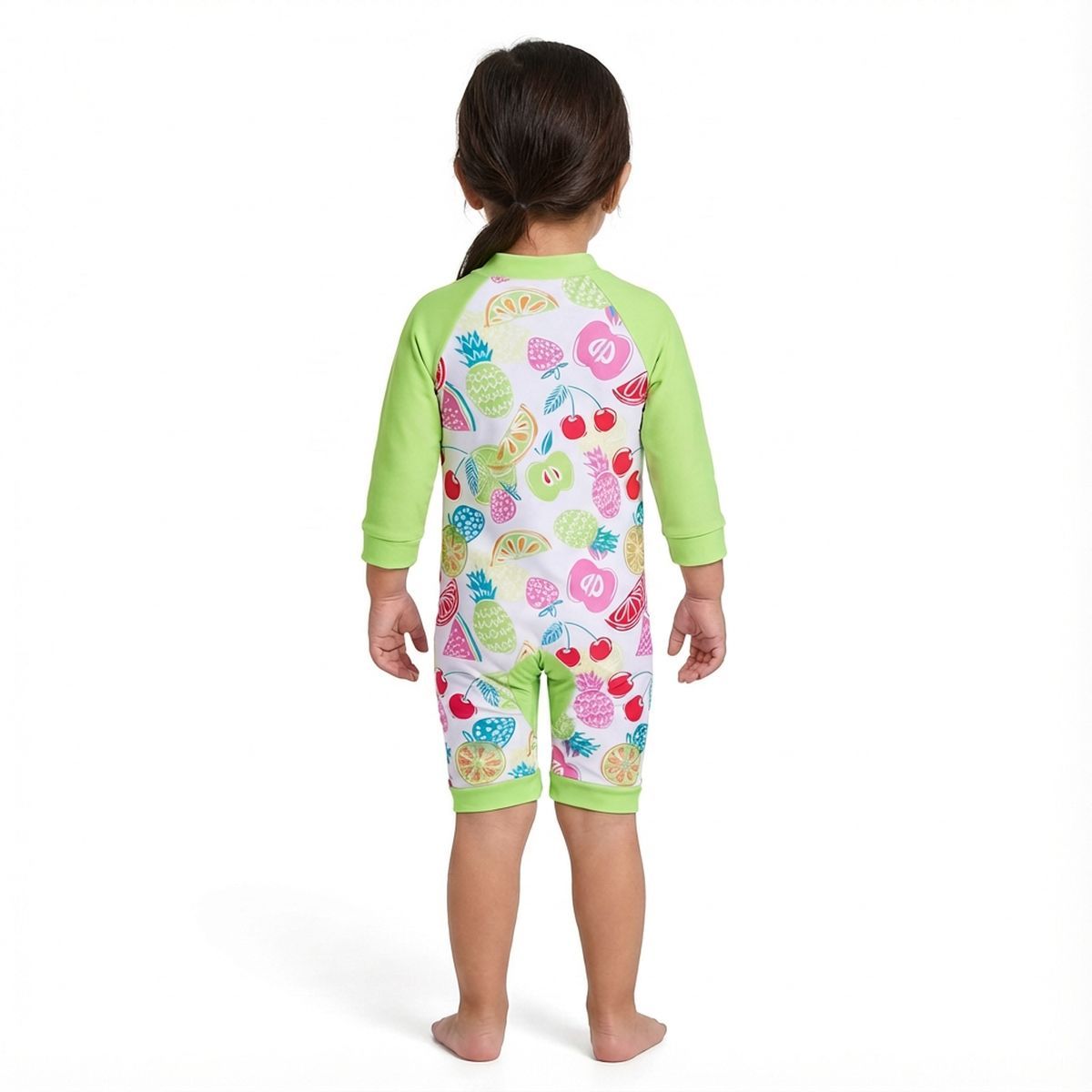 BONVERANO - Traje De Baño Con Cierre Completo Bebé Niñas Protección UV