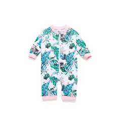 BONVERANO - Traje De Baño Con Cierre Completo Bebé Niñas Protección UV