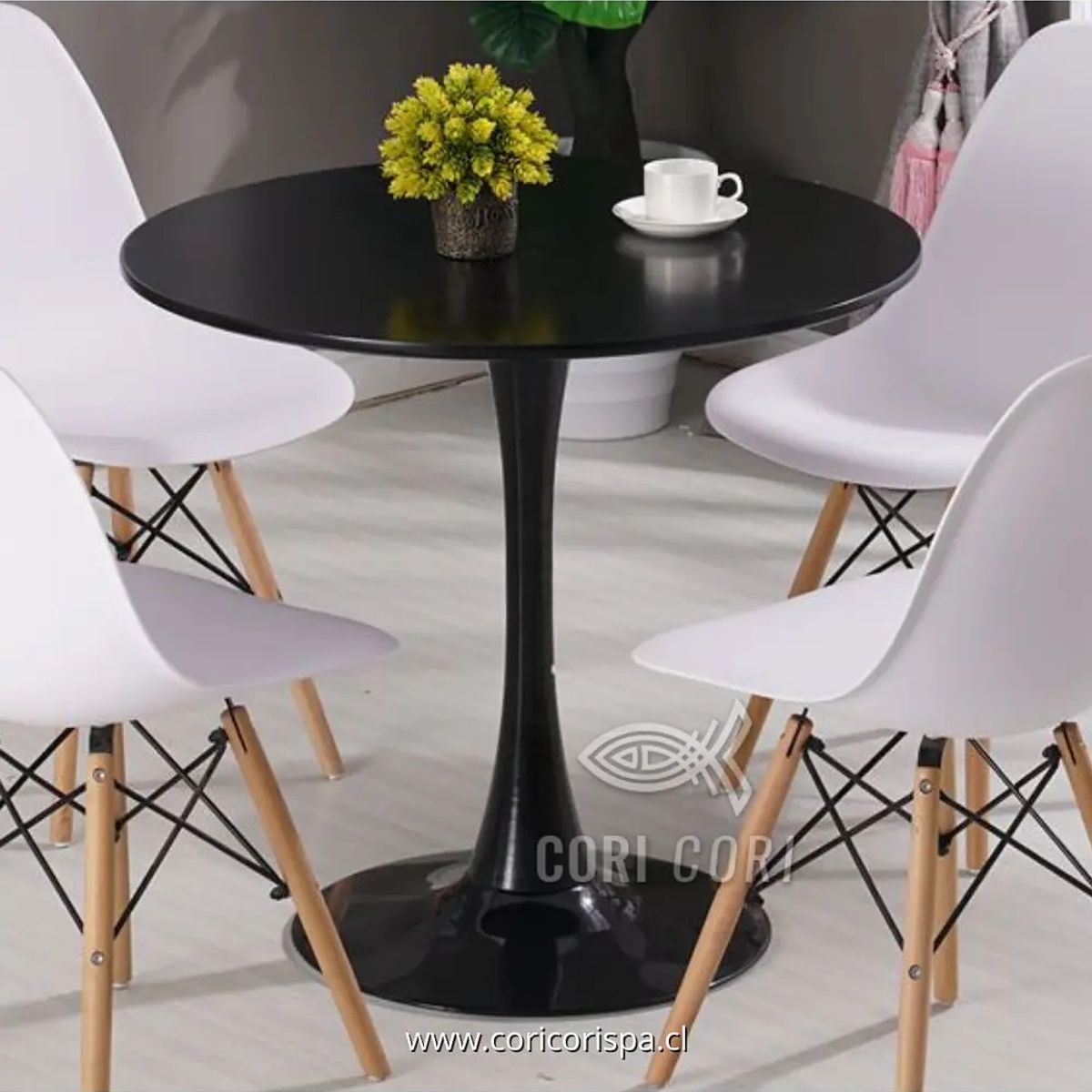 CORI CORI - Mesa Tulip 100cms Negro