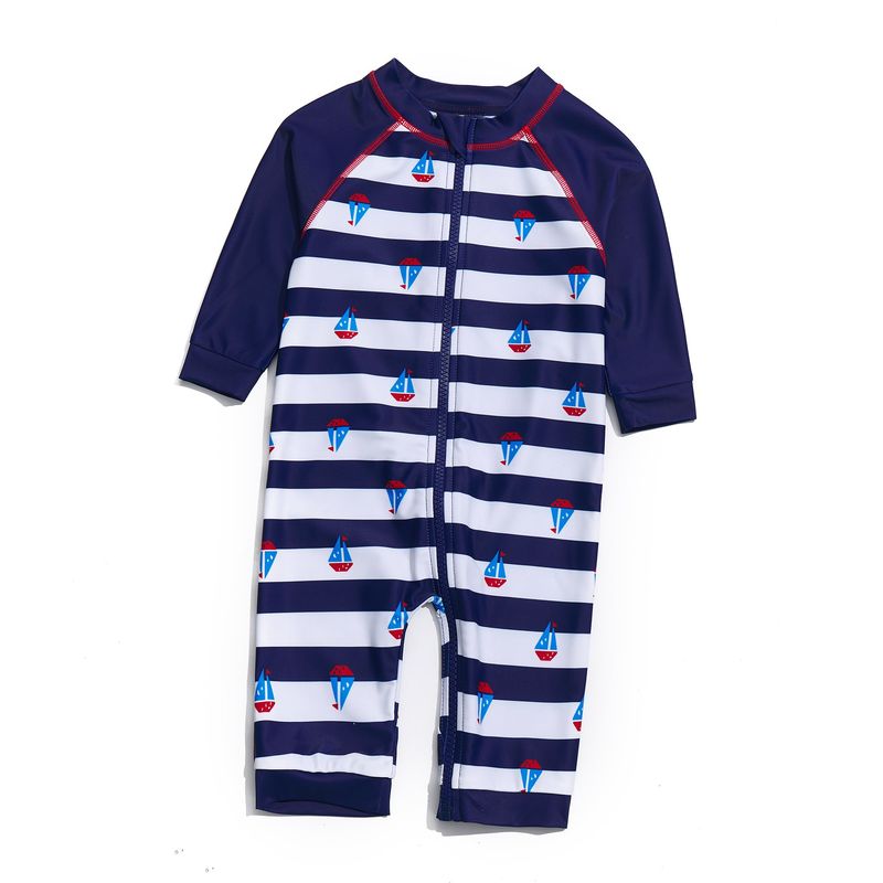 BONVERANO - Traje De Baño Con Cierre Completo Bebé Niños Protección UV