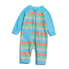 BONVERANO - Traje De Baño Con Cierre Completo Bebé Niños Protección UV_.