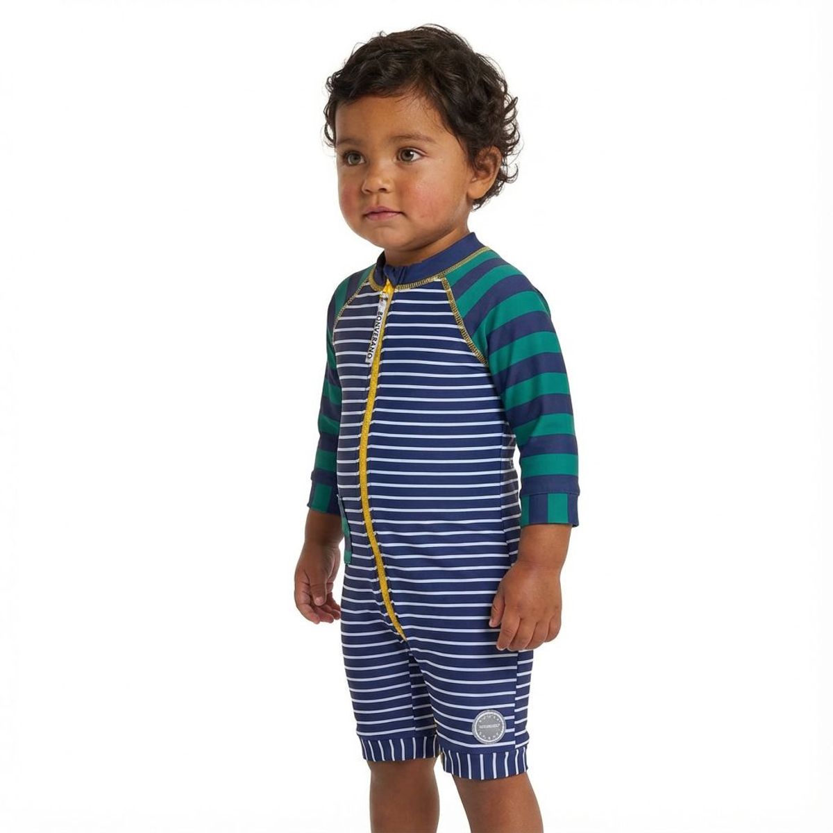 BONVERANO - Traje De Baño Con Cierre Completo Bebé Niños Protección UV