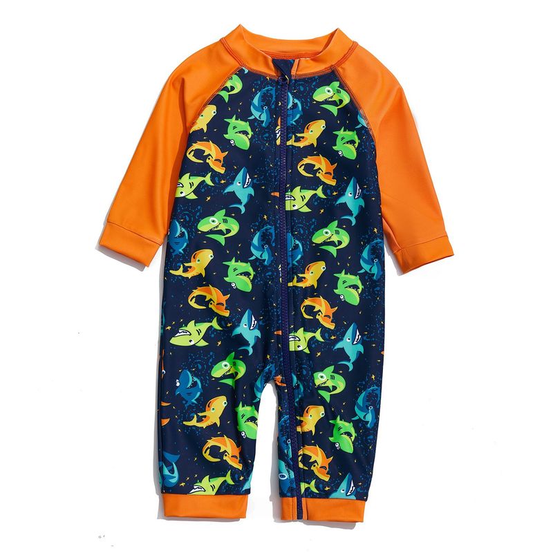 BONVERANO - Traje De Baño Con Cierre Completo Bebé Niños Protección UV