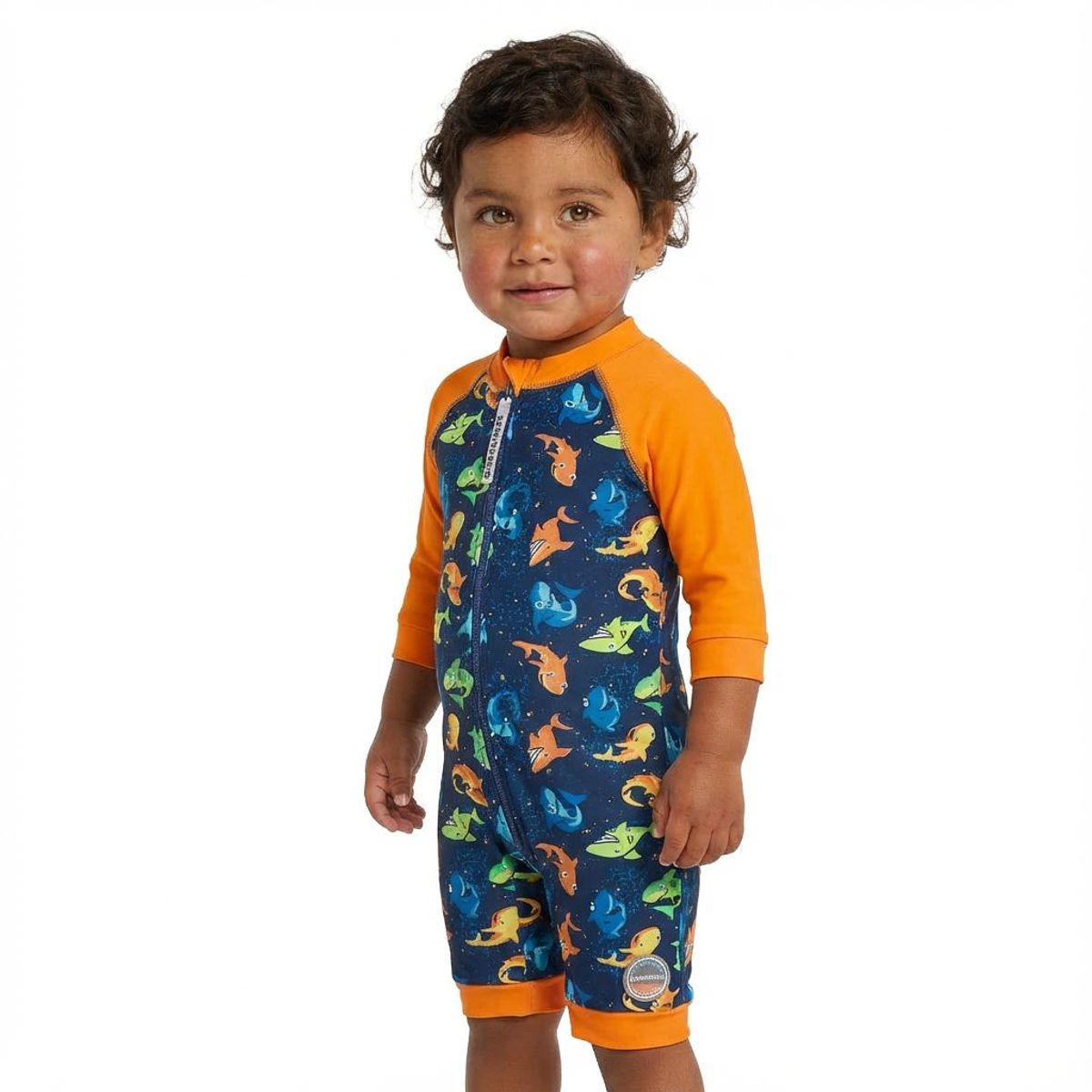 BONVERANO - Traje De Baño Con Cierre Completo Bebé Niños Protección UV