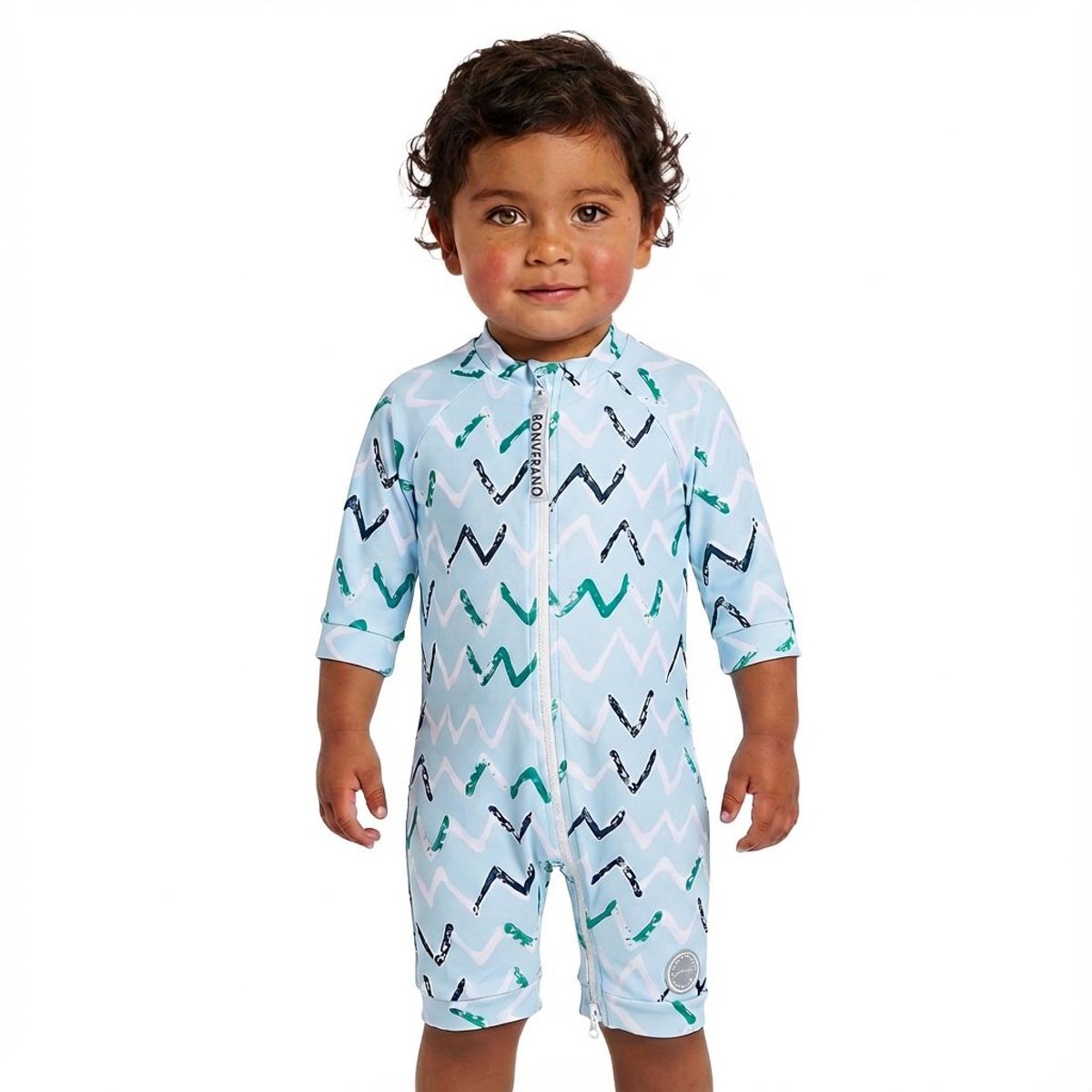BONVERANO - Traje De Baño Con Cierre Completo Bebé Niños Protección UV