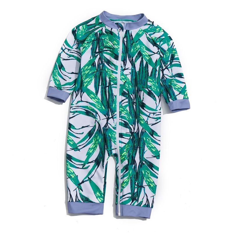 BONVERANO - Traje De Baño Con Cierre Completo Bebé Niños Protección UV